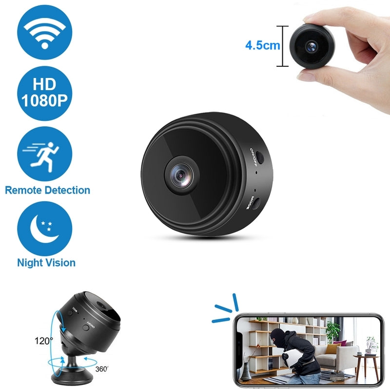 minicámaras de vigilância Wifi 1080HD